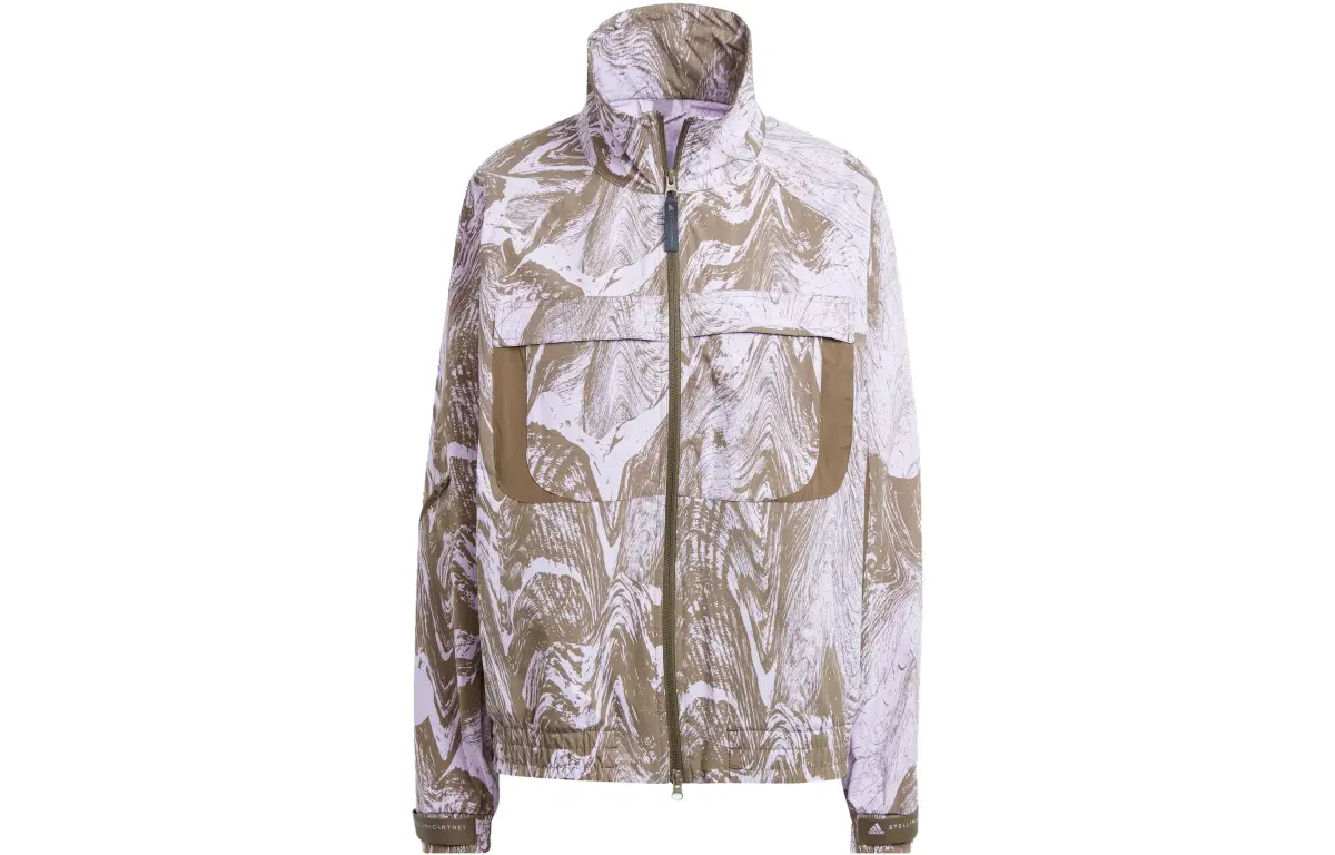 Adidas X Stella McCartney ASU Jackets Women's Pink Purple Stand Collar Moderate Workwear