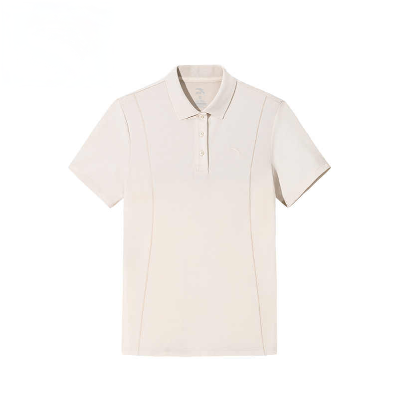 Женская футболка-поло Anta Polo Shirt (бежевая)
