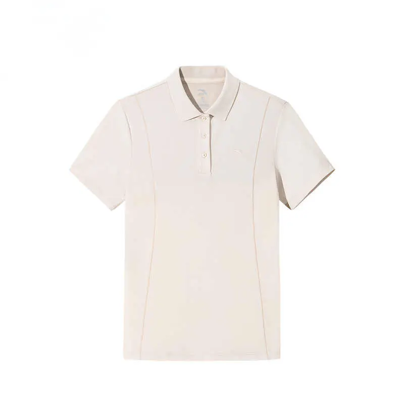 Anta Sports Lifestyle Collection Comprehensive Training Collection Polo Shirt Women's Light Sand Khaki