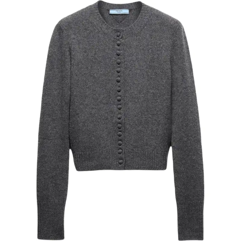 PRADA Buttoned Cashmere Cardigan