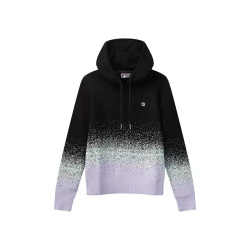 FILA Knitwear Women's Black Bk Hooded Moderate