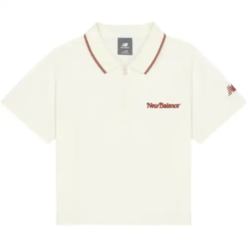 New Balance Polo Shirt Women's Ivory White