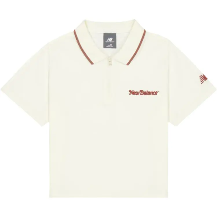 New Balance Polo Shirt Women's Ivory White