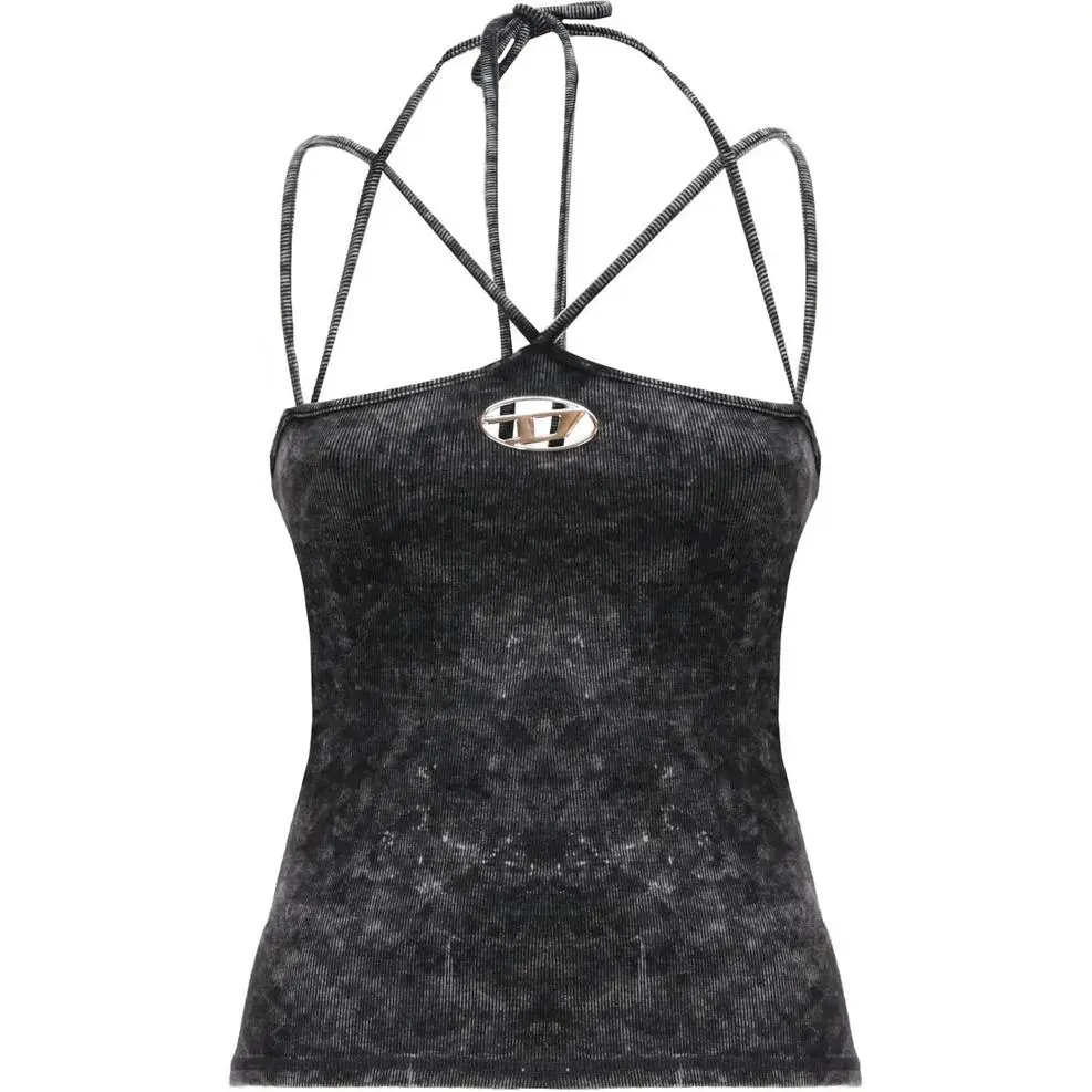 DIESEL Camisoles Women's Black Lace-Up Moderate Straight Fit