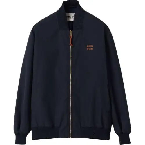 MIU MIU Logo patches Bomber Jacket