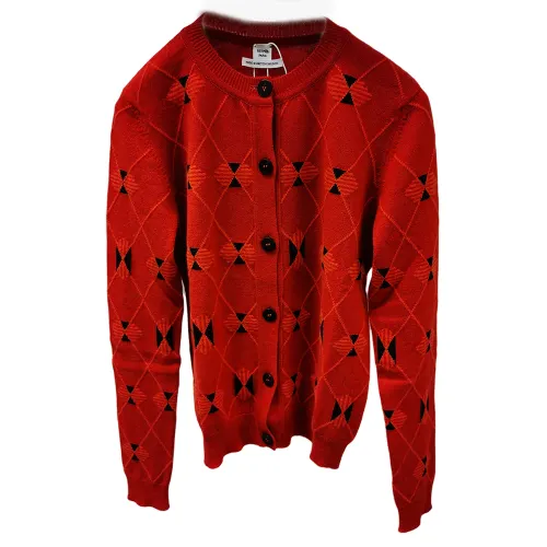 HERMES Cashmere Sweater Women's Red