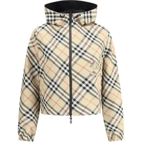 Burberry Vintage Checked Reversible Hooded Jacket