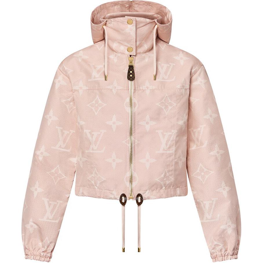 Женская куртка Louis Vuitton FLIGHT MODE SS24 Logo (розовая)
