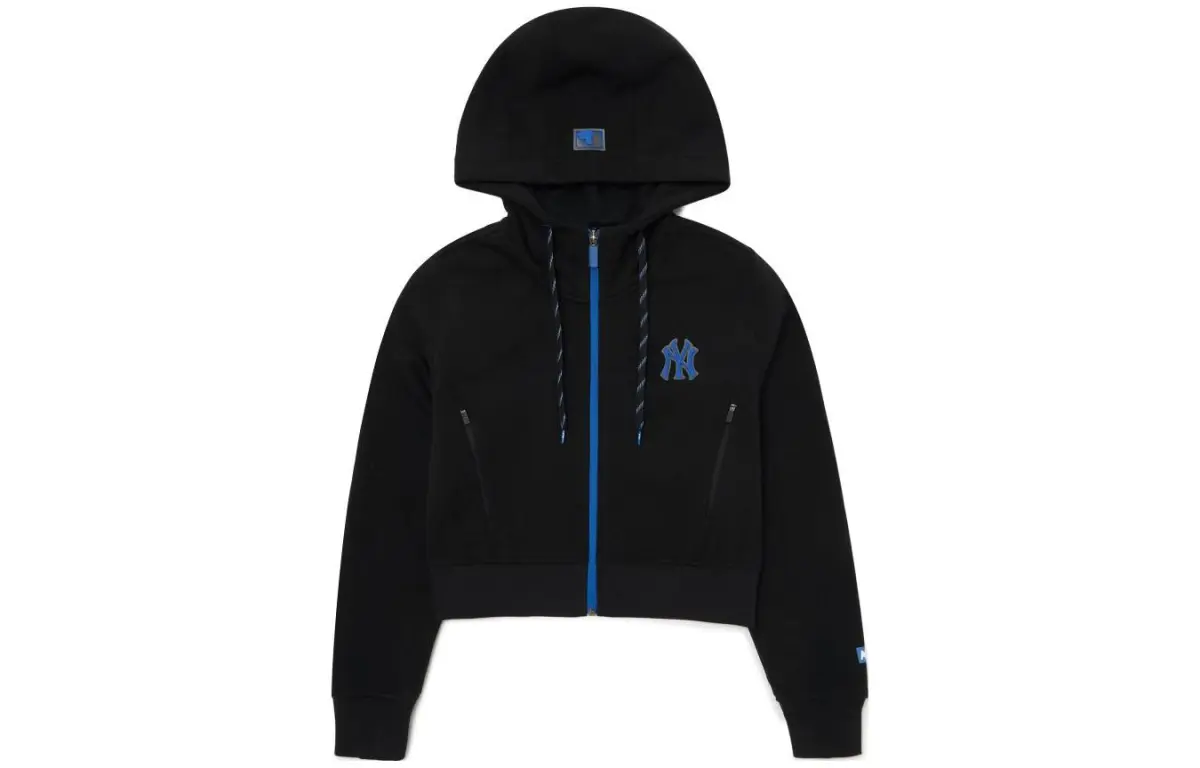 MLB New York Yankees Jackets Women's Black Hooded Moderate Other
