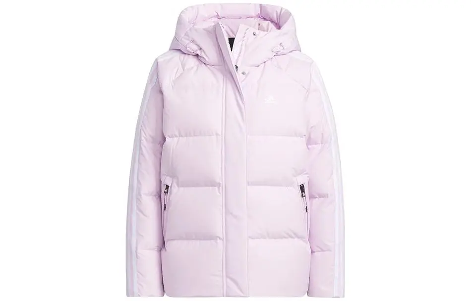 Adidas 3 Stripes Down Jacket Women's Light Purple