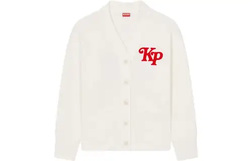 KENZO X Verdy Embroidered Sweatshirt Cardigan 'Off White'