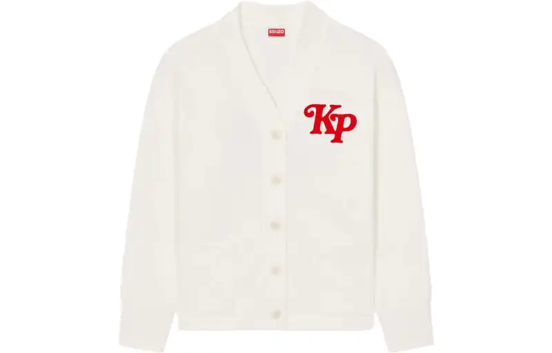 KENZO X Verdy Embroidered Sweatshirt Cardigan 'Off White'