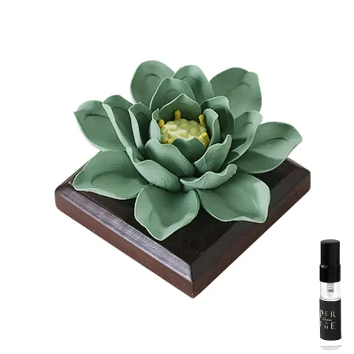 Design green floral high-end balm, perfumed aromatherapy, accessory, universal perfume