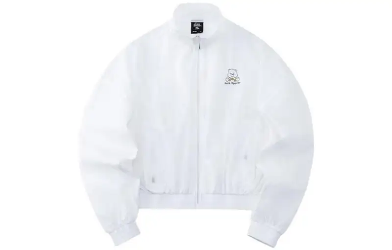 ANTA X CAREBEARS Life Collection Jackets Women's Snowflake White Stand Collar Moderate Other
