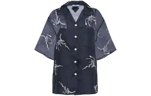 PRADA SS24 Shirt Women's Marine Blue