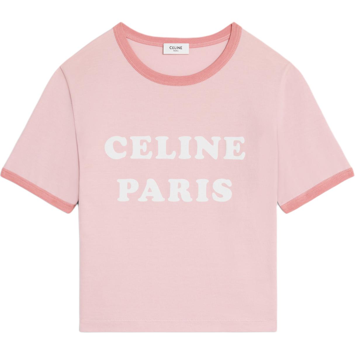 CELINE Paris 70's T shirt In Cotton Jersey