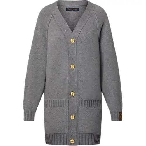 LOUIS VUITTON Oversized Button Up Cardigan
