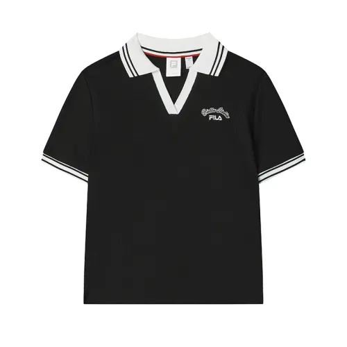 FILA Tennis Polo Shirt Women's Jet Black BK