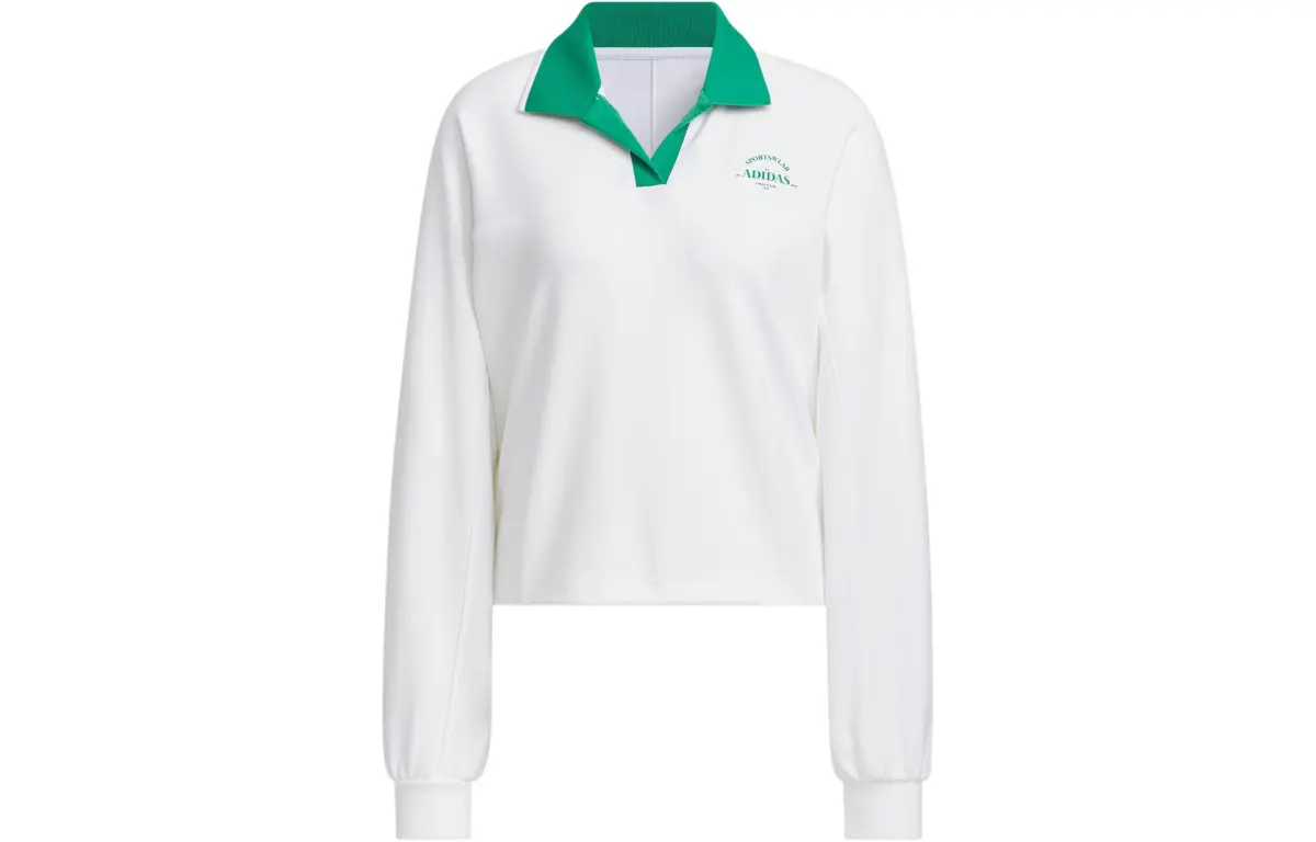 Adidas Verbiage Crew Jacket Sweatshirt Women's White