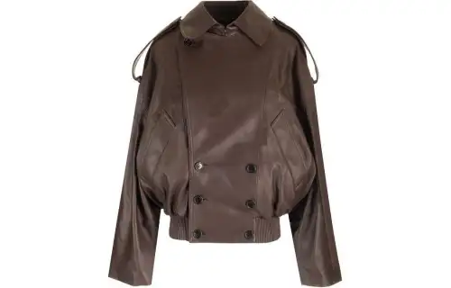 LOEWE Double-breasted Leather Jacket
