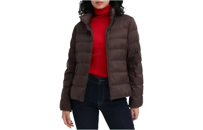 UNIQLO Down Jackets Women's Coffee Brown Moderate Down Jacket