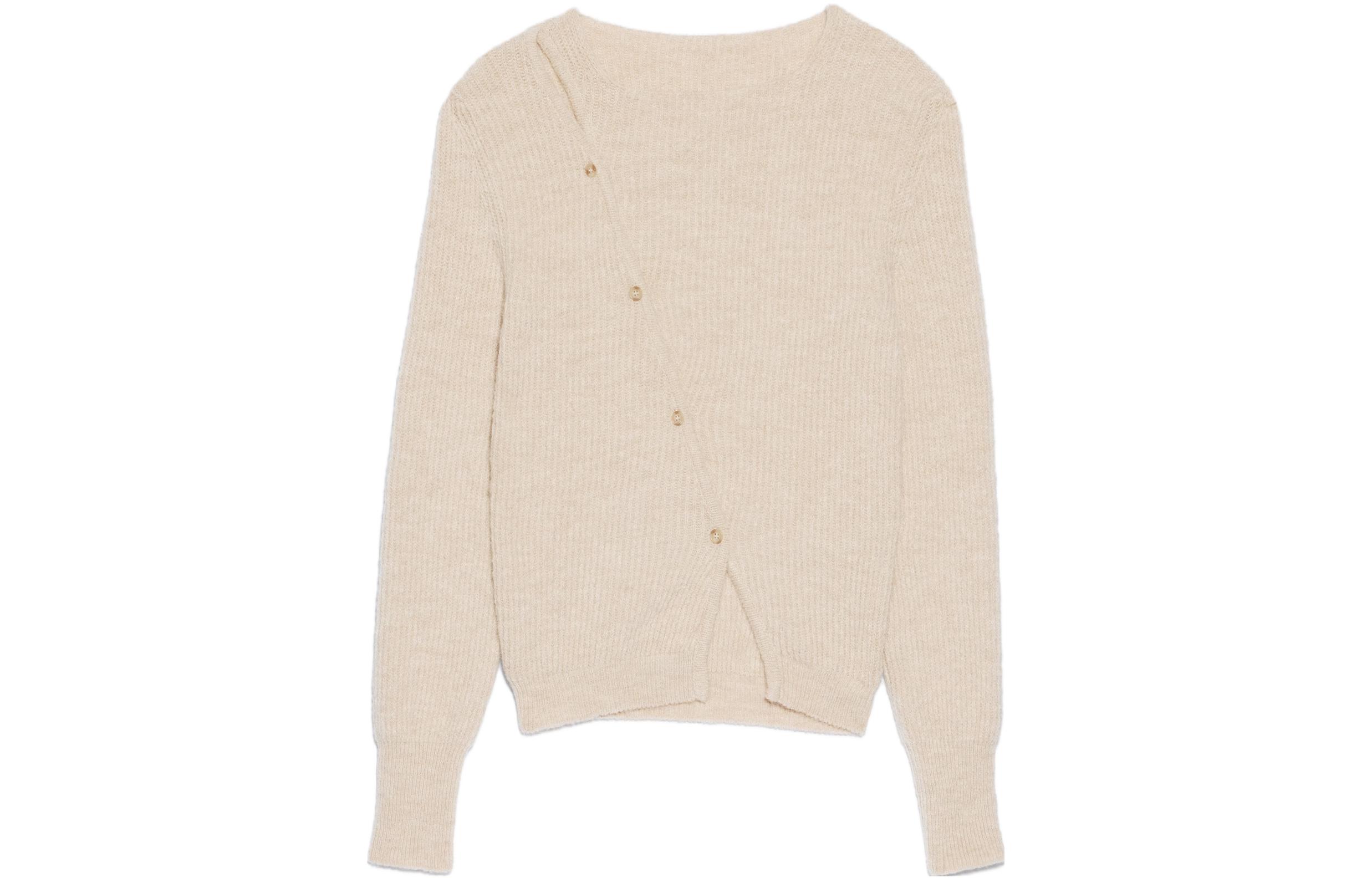 Jacquemus La Pau Cut-Out Long-Sleeved Cardigan
