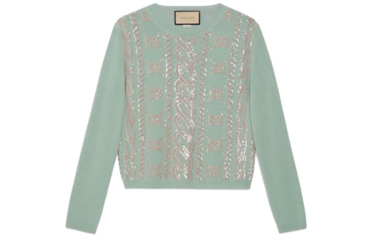 Женский джемпер Gucci (бирюзовый)