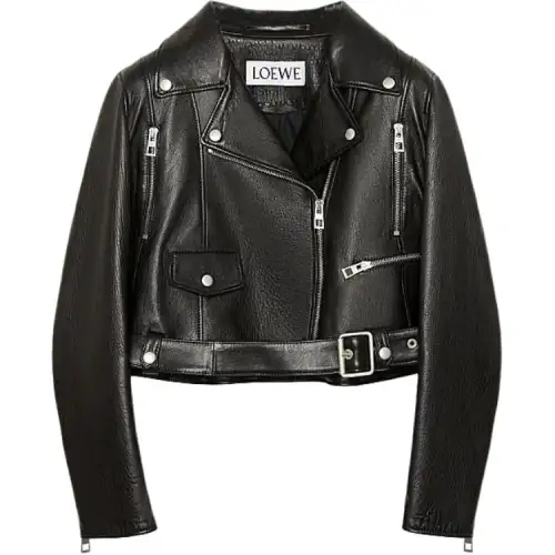 LOEWE Jackets Women's Black Lapel Moderate Other