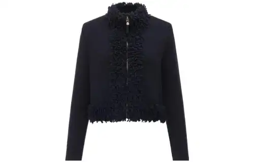 DIOR Jackets Women's Black Turtleneck Moderate