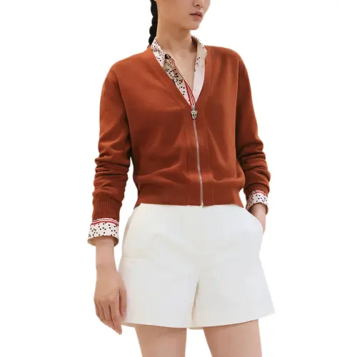 HERMES Knitwear Women's Chestnut
