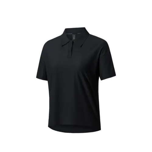 Anta Champion All Weather Collection Polo Shirt Women's Basic Black