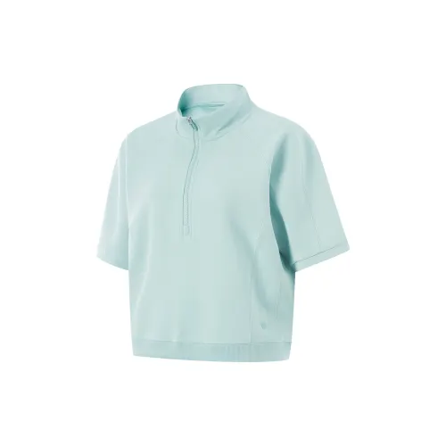 Li Ning Fitness Series Polo Shirt Women's Light Blue
