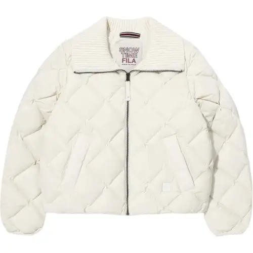 FILA Down Jackets Women's White Lapel Moderate Other