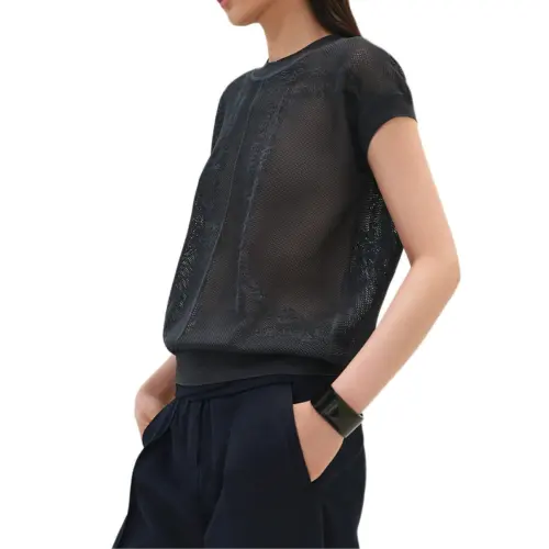 HERMES Knitwear Women's Black Crew Neck Moderate