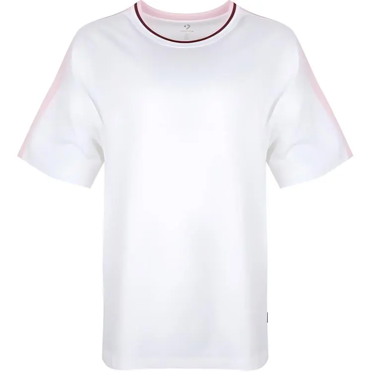 Converse T-Shirts Women's White Crew Neck Moderate