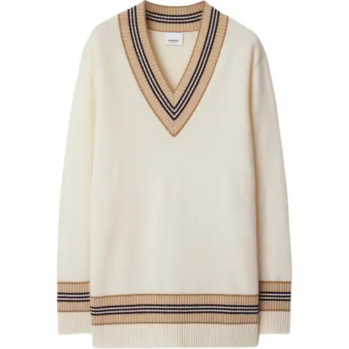Burberry SS24 Cashmere Sweater Women's Vanilla