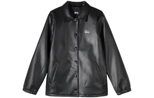 Stussy Jackets Women's Black Lapel Moderate Other