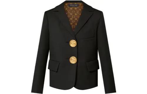 LOUIS VUITTON Oversized Anchor Button Blazer