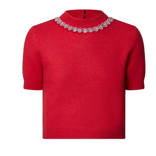LOUIS VUITTON Jewel Button Knit Top