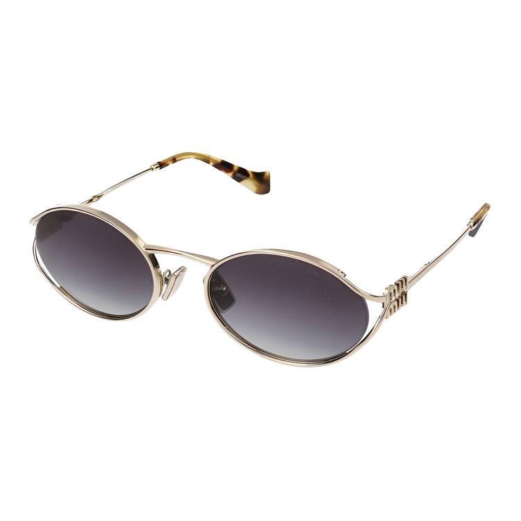 Женские очки MIU MIU солнцезащитные (золотистые)
