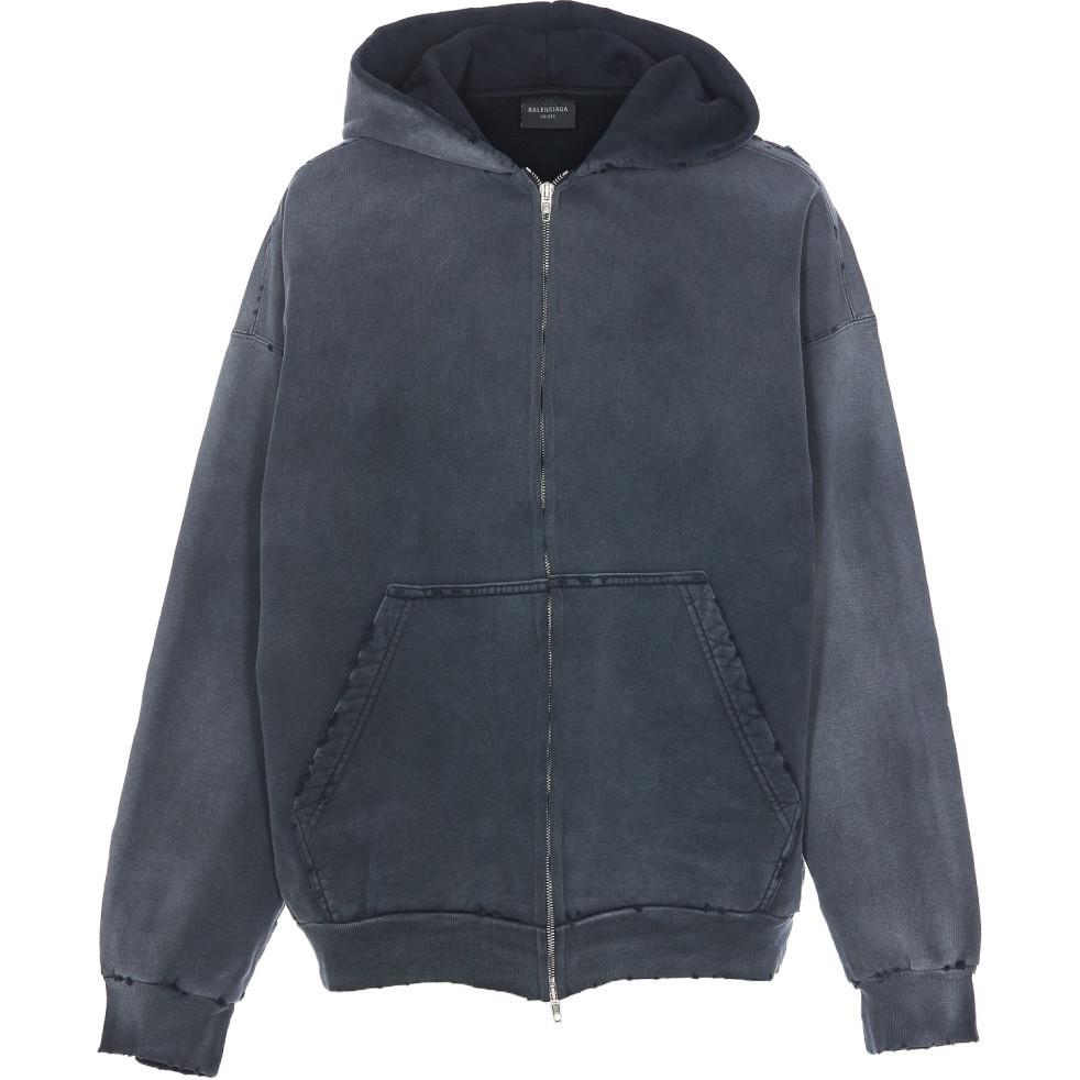 Balenciaga Graphic Printed Zip Up Hoodie
