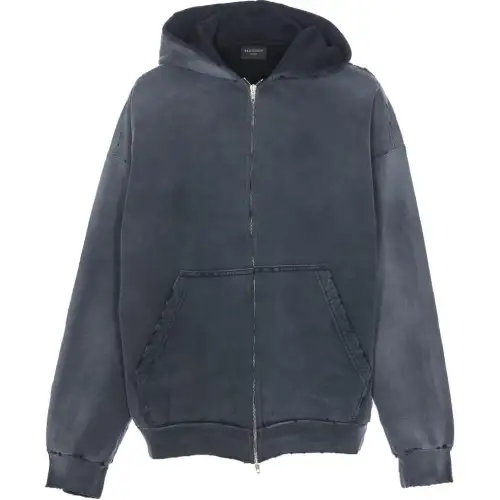 Balenciaga Graphic Printed Zip Up Hoodie