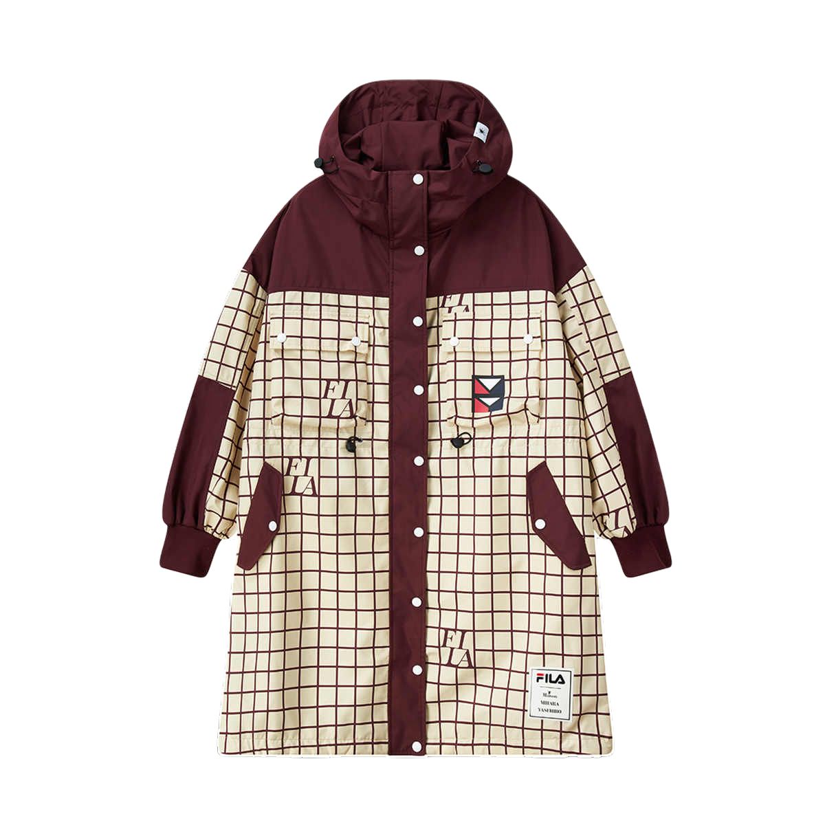 Женская куртка Fila x Maison MIHARA YASUHIRO logo (клетчатая)