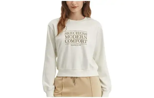 Skechers Sweatshirt Women's Marshmallow White