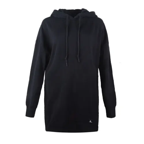 Converse Essentials Pullover Hoodie Dress Sweatshirt Women's Black