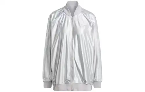 Adidas Originals Premilim Originals Oversized Sst Track Top Jackets & Coats Women's Silver