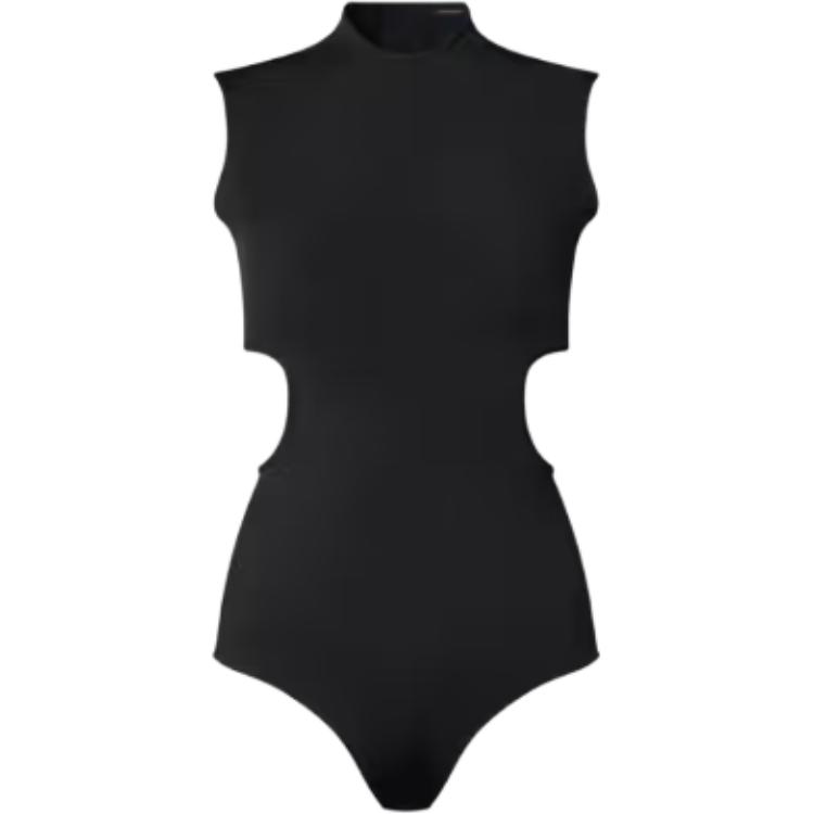 LOUIS VUITTON Technical Jersey Cut Out Body Jumpsuit Women's Black
