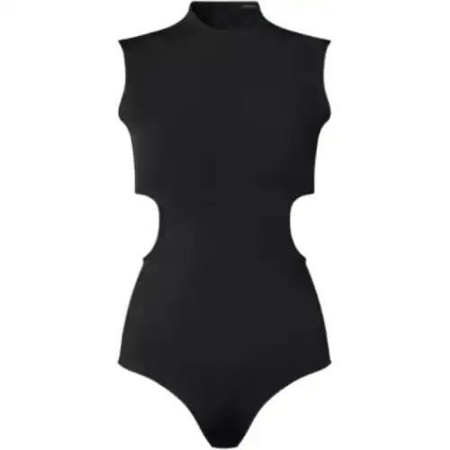 LOUIS VUITTON Technical Jersey Cut Out Body Jumpsuit Women's Black