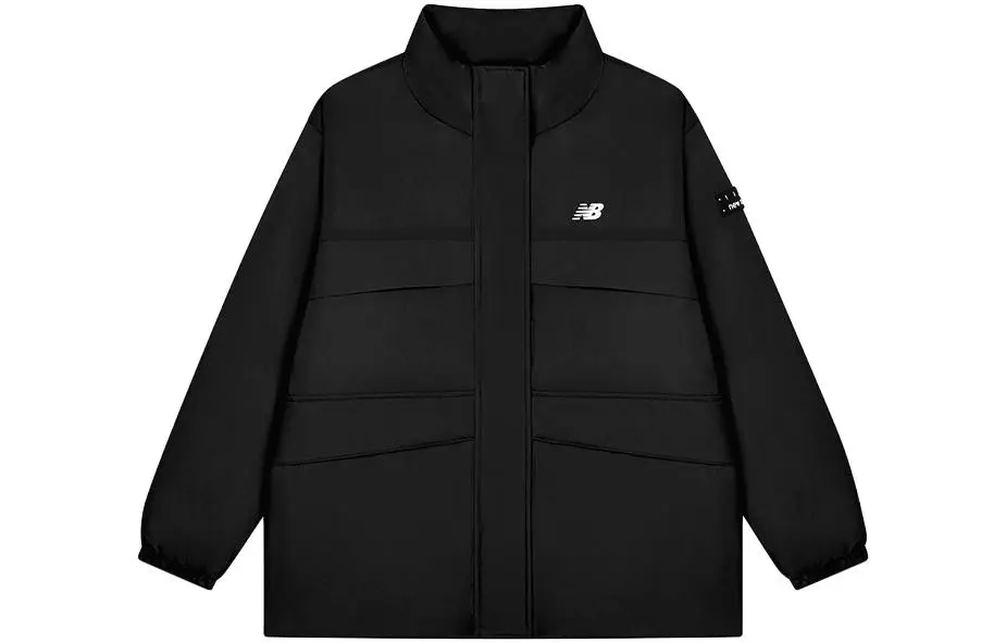 New Balance Down Jackets Women's Black Stand Collar Moderate Other