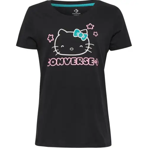 Converse x Hello Kitty T Shirt Women's Black